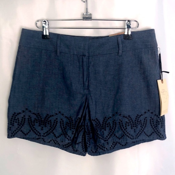 Elíane Rose Modern Fit Navy Blue Shorts Size 6 - Picture 1 of 9